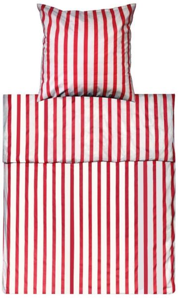 Lavea Bettwäsche Breite Streifen, Set aus 1 x 80 x 80 cm Kissenbezug & 1 x 135 x 200 cm Bettdeckenbezug, 100% Baumwolle, kuschelig weiche Bettwäsche für Ihr tägliches Wohlbefinden, 2 teilig, Bettbezug mit hochwertigem Reißverschluss und langlebiger Qualität