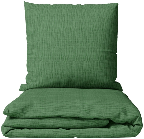 Leonado Vicenti Bettwäsche Musselin 135x200cm oder 155x220cm, Musselin, 2 teilig, mit Knopfverschluss, hypoallergen, bügelfrei