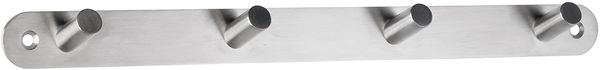 ALCO Garderobenleiste Metall 30x2,5x3cm silber