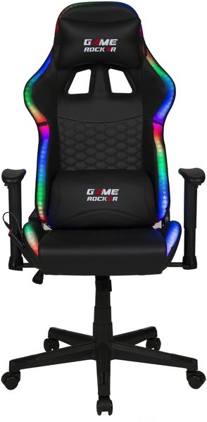 Gaming-Stuhl >Game-Rocker< LED Beleuchtung, Bezug schwarz - 66x125x66cm (BxHxT)