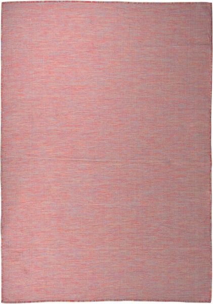 vidaXL Outdoor-Teppich Flachgewebe 160x230 cm Rot 340825