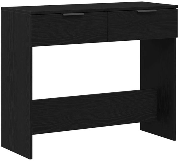 vidaXL Konsolentisch mit Speicher Schwarz Eichen-Optik 30 x 36 x 75 cm 862769