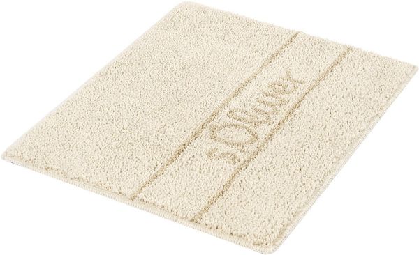 s.Oliver Badematte Allie, Badvorleger, Badezimmer Teppich, Duschvorleger, Höhe 10 mm, rutschhemmend beschichtet, schnell trocknend, strapazierfähig, Polyester, rechteckig, Badteppich, weiche Haptik, unifarben mit s.Oliver Schriftzug