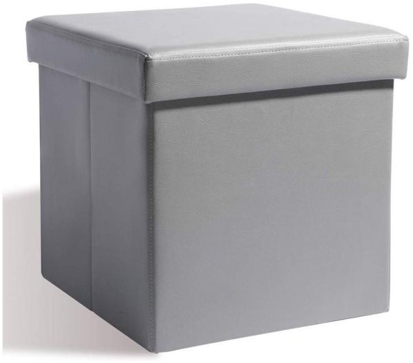 Zedelmaier Sitzbank Sitzbaenk mit Stauraum Sitzhocker Fußbank,Aufbewahrungsbox faltbar (ZD38PVC), Belastbar bis 300 kg, Spielzeugtruhe mit Stauraum, Deckel abnehmbar Bild 1