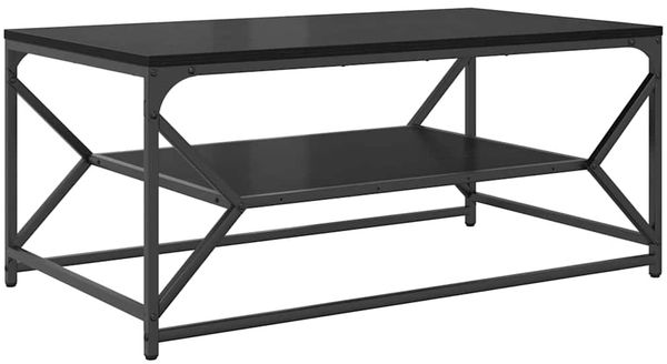 vidaXL Couchtisch Schwarz Eichen-Optik 90 x 50 x 40 cm 868231 Bild 7