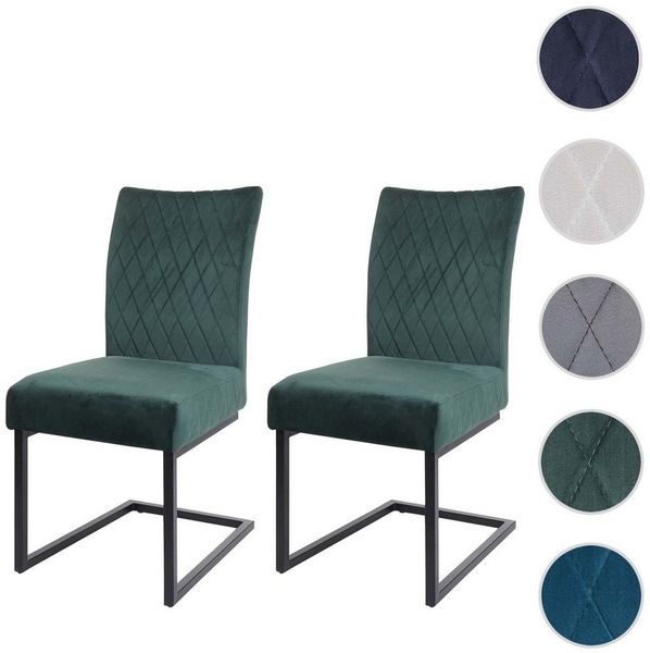 MCW Besucherstuhl MCW-L15 (Set), Stabiles Stahl-Gestell, pulverbeschichtet