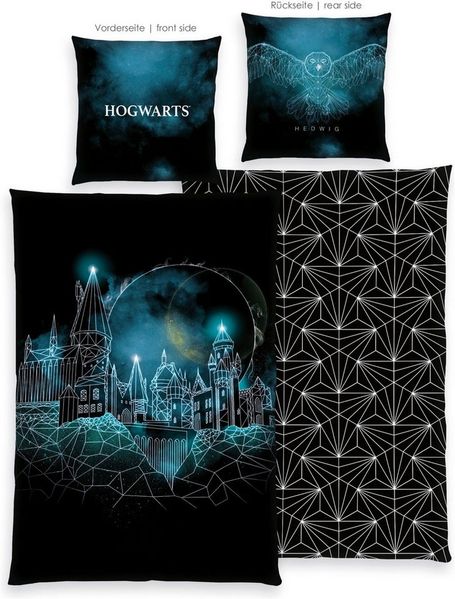 Harry Potter Bettwäsche Harry Potter, Renforcé, 2 teilig, Wendebettwäsche