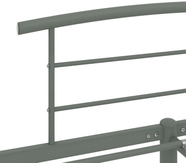 vidaXL Bettgestell Grau Metall 160x200 cm [284666] Bild 12