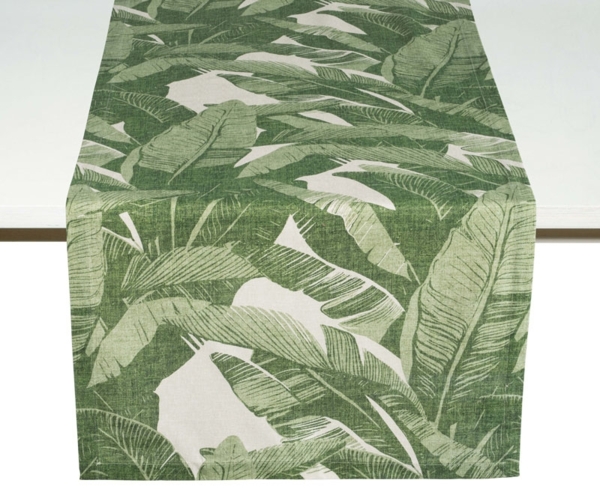 Pichler Tischläufer 50x150 cm Havanna oliv 100% CO Bild 1