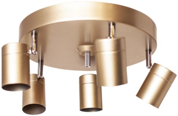 By Rydéns 4200730-6501 Deckenstrahler Correct 5-flammig gold