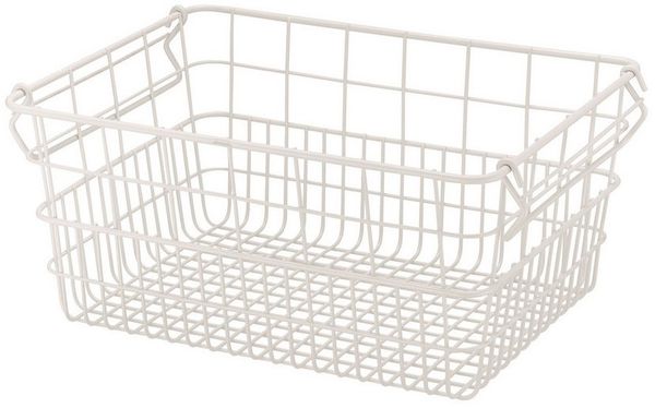 blomus Aufbewahrungskorb -KAGO- Aufbewahrungsbox, Gitterkorb, Organizer: moderner Drahtkorb (1 St), moderner Designfokus, Metall, Henkel zum Tragen, Stapelbar
