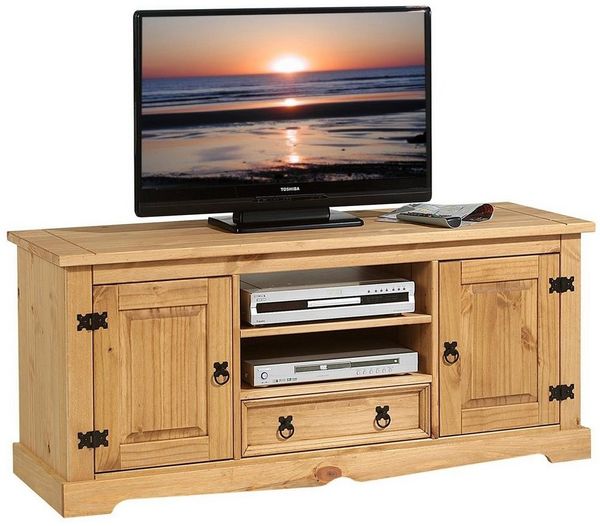 IDIMEX Lowboard TEQUILA, Lowboard TV-Board Fernsehtisch Kiefer 2 Türen 2 Fächer 1 Schublade