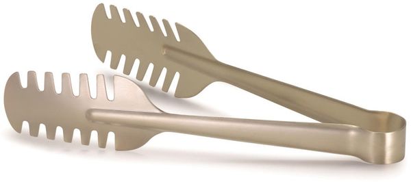 Comas Spaghettizange Elegant PVD Champagner Satin, Pastagreifer, Zange, Edelstahl satiniert, 24 cm, 6773