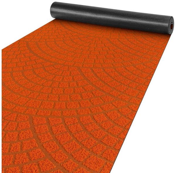 ANRO Küchenläufer Teppichläufer DAVIS Velours Läufer, Eckig, Höhe: 3 mm, Velour