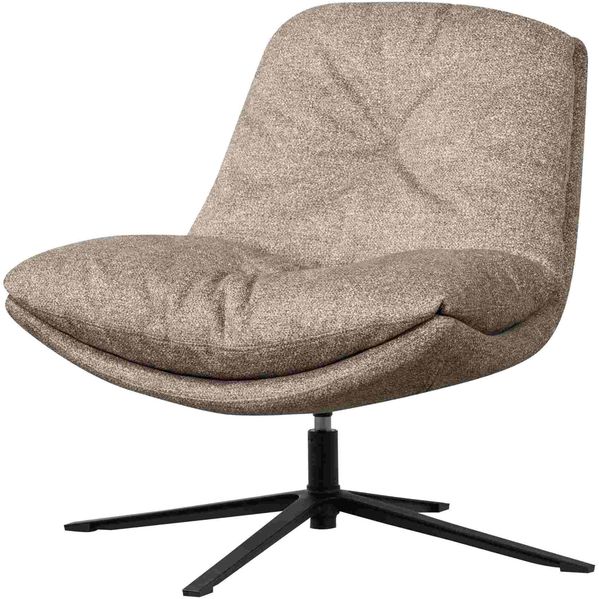 Drehsessel Arve aus Webstoff, modern und drehbar, Natur, bequeme Polsterung für Dein Zuhause