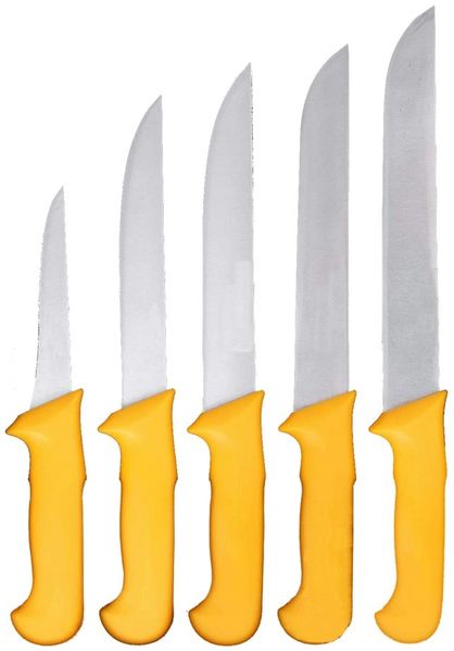 HOOZ Messer-Set Fleischmesser 5er Set aus Edelstahl (5-tlg)