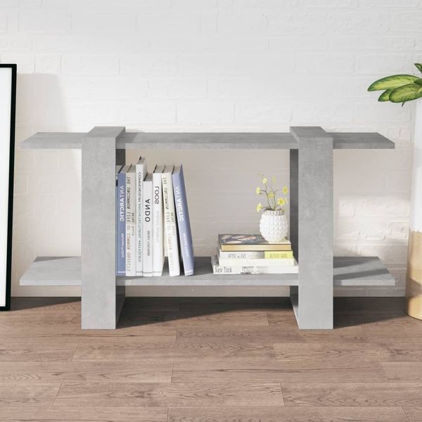 vidaXL Bücherregal Betongrau 100x30x51 cm Holzwerkstoff 811560