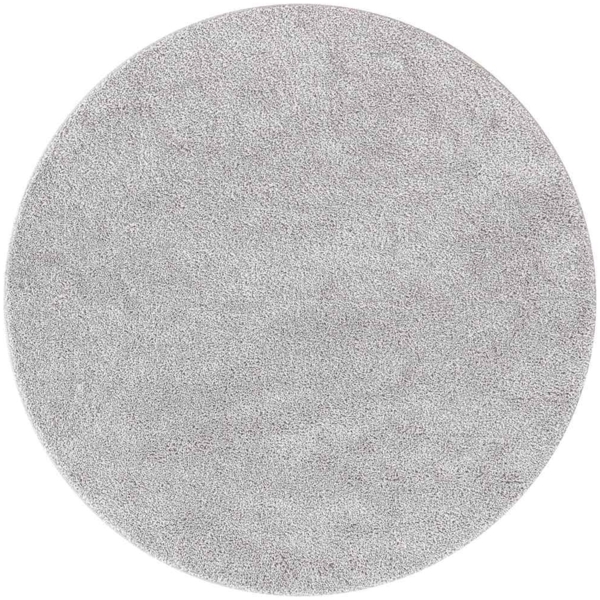 vidaXL Anti-Rutsch Shaggy Teppich Grau 120 x 120 cm PP 4019781