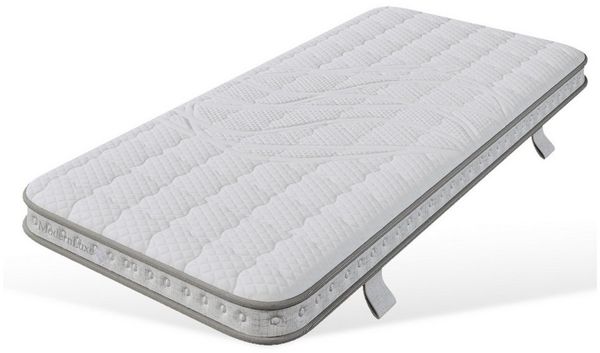 Taschenfederkernmatratze, Flieks, 10 cm hoch, Hybrid-Matratze mit Kaltschaum Orthopädische 90x200 cm 7-Zonen H3