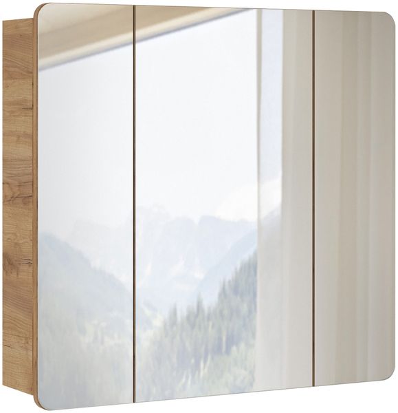 Spiegelschrank 80 cm LUTON-56 in Wotan Eiche Nb. Nb. B/H/T ca. 80/75/16 cm