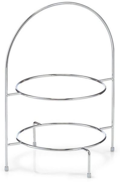 Basera® Etagere Teller Etagere, Metall verchromt (Eisen), (1-tlg), Serviergestell, verchromt, Metall