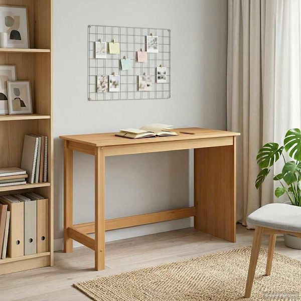 vidaXL Schreibtisch Honigbraun 112 x 50 x 75 cm Massivholz Kiefer 42028372
