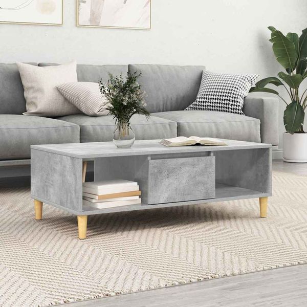 vidaXL Couchtisch Beton Grau 102 x 55 x 35 cm Holzwerkstoff 876192