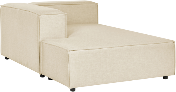 3-Sitzer Ecksofa 'APRIC', Beige, Leinen, mit Ottomane, Rechts Bild 7