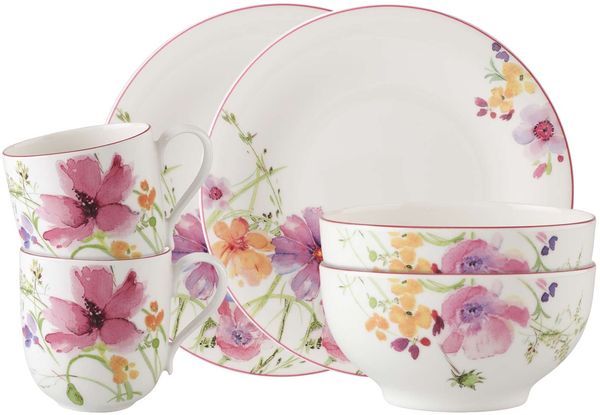 Villeroy & Boch Mariefleur Basic Frühstücks-Set 6-teilig