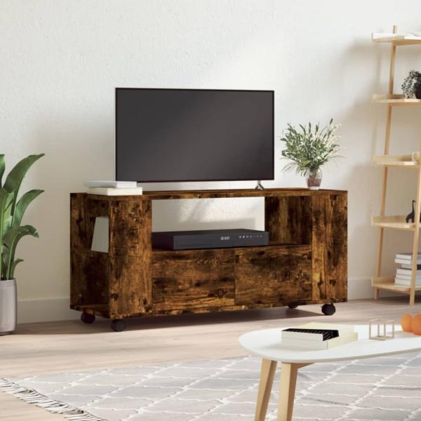 vidaXL TV-Schrank Räuchereiche 102x34,5x43 cm Holzwerkstoff 833747