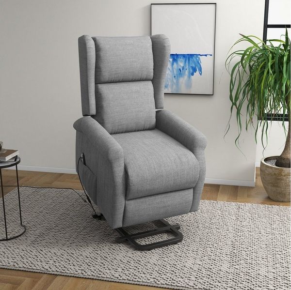 HOMCOM Relaxsessel mit Aufstehhilfe elektrisch Liegefunktion (Set, 1-St, 1), Elektrische Aufstehhilfe, 135° Liegefunktion