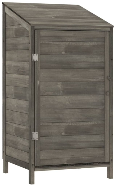 vidaXL Geräteschuppen Anthrazit 55x52x112 cm Massivholz Tanne 152180