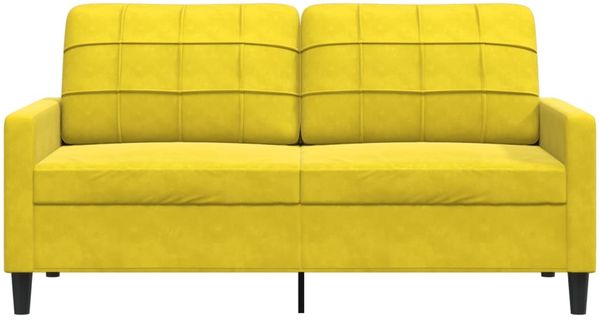 vidaXL 2-Sitzer-Sofa Gelb 140 cm Samt 4007630 Bild 4