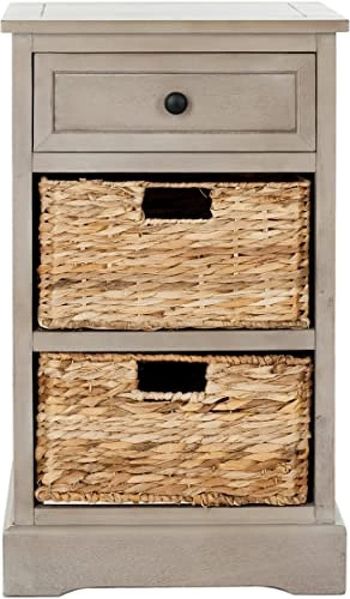 Safavieh EUH5700 Beistelltisch, Holz, Schwarz, 38 x 33 x 68.58 cm