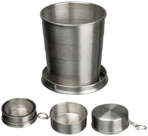 Macma Becher Faltbarer Edelstahltrinkbecher / 250 ml