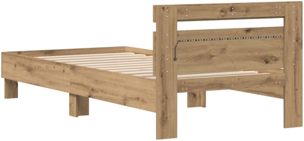 vidaXL Bettgestell Artisan-Eiche 90 x 190 cm Holzwerkstoff 863806 Bild 7