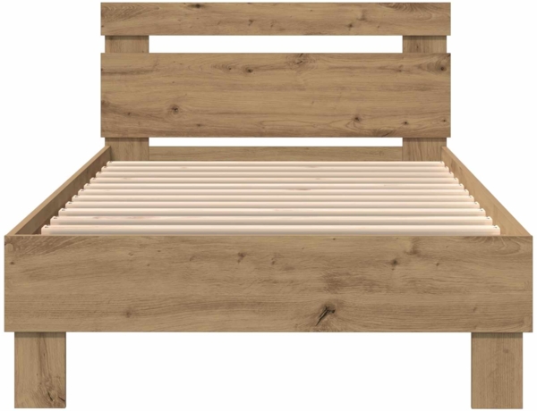 vidaXL Bettgestell Artisan-Eiche 90 x 190 cm Holzwerkstoff 863806 Bild 5