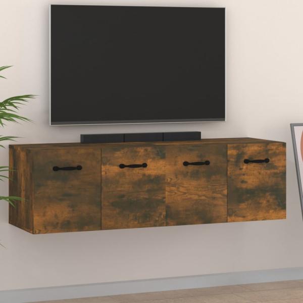 vidaXL Wandschränke 2 Stk. Räuchereiche 80x35x36,5 cm Holzwerkstoff 3115657