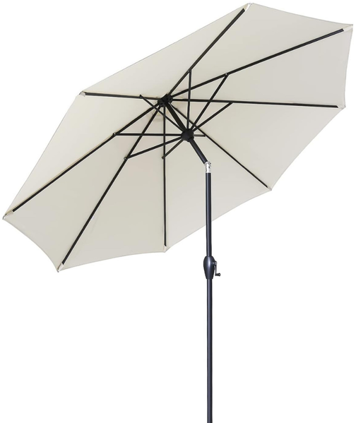 Sekey 300 cm Sonnenschirm UV50+, Creme