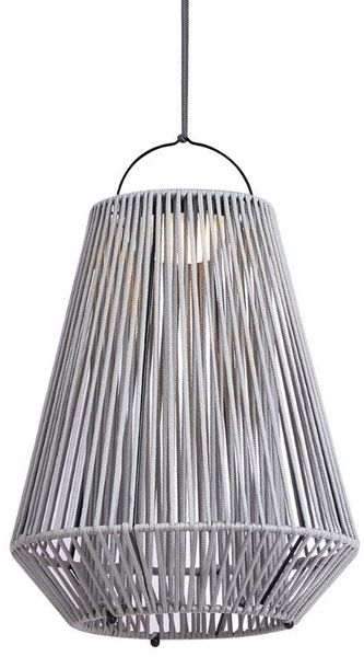 Qazqa USB-Stehleuchte Duca (1-St), QAZQA Akkuleuchte, led-module, Grau, Kunststoff, Bohemian