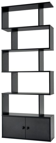 COSTWAY Bücherregal 6 Ebenen Standregal, 183 x 70 x 23 cm, aus Holz