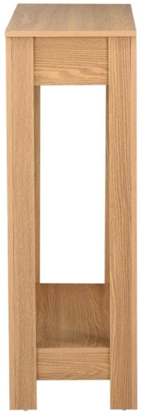 Casâme Hohe Konsole mit 2 Schubladen in Eichenoptik - L79 cm - Helles Holz Bild 8