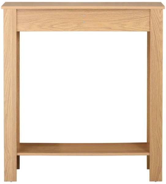 Casâme Hohe Konsole mit 2 Schubladen in Eichenoptik - L79 cm - Helles Holz Bild 9