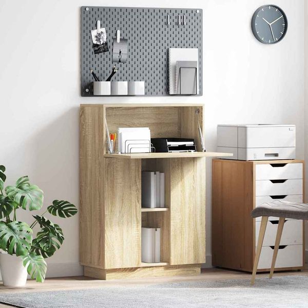 vidaXL Schreibtisch Sonoma-Eiche 71.5 x 31.5 x 106.5 cm Holzwerkstoff 869484