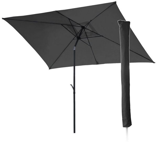 SVITA Sonnenschirm, Set, Set Sonnenschirm mit Schutzhülle, Set, mit Schutzhülle, Balkonschirm, Sonnenschutz, 3x2 m
