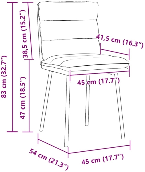 vidaXL Esszimmerstühle 4 Stk. Creme Samt 3315391 Bild 8