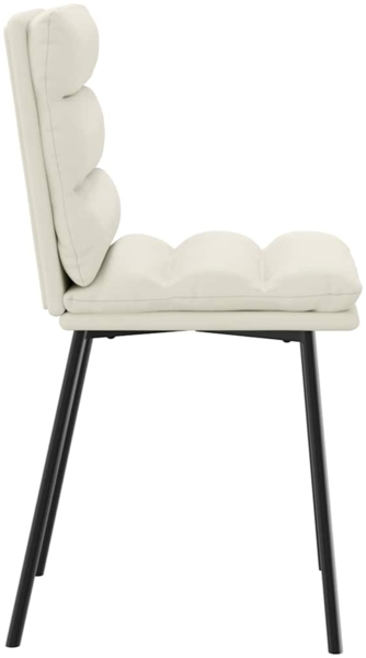 vidaXL Esszimmerstühle 4 Stk. Creme Samt 3315391 Bild 4