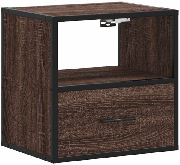 vidaXL Wand-Nachttisch Braun Eichen-Optik 40x31x39,5 cm 848742