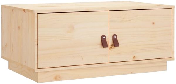 vidaXL Couchtisch 80x50x35 cm Massivholz Kiefer 818250 Bild 2