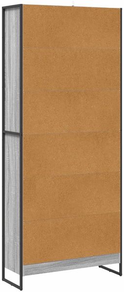 vidaXL Bücherregal 80 x 30 x 189,5 cm Holzwerkstoff Graues Sonoma 3403013 Bild 7